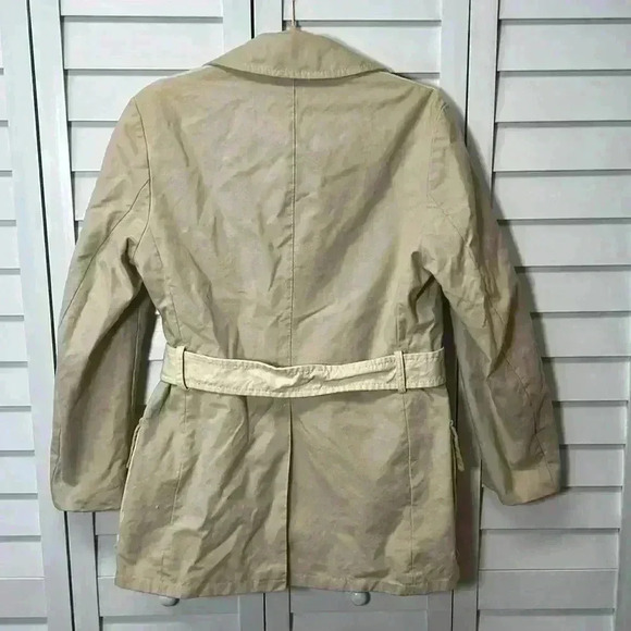Vintage Bonds Fifth Avenue Belted Jacket Khaki & Cream - Picture 6 of 11
